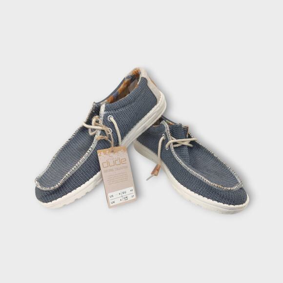 Hey Dude Other - New With Tags Mens Hey Dude Wally Eco Sox Aegean Blue & Tan Size 9